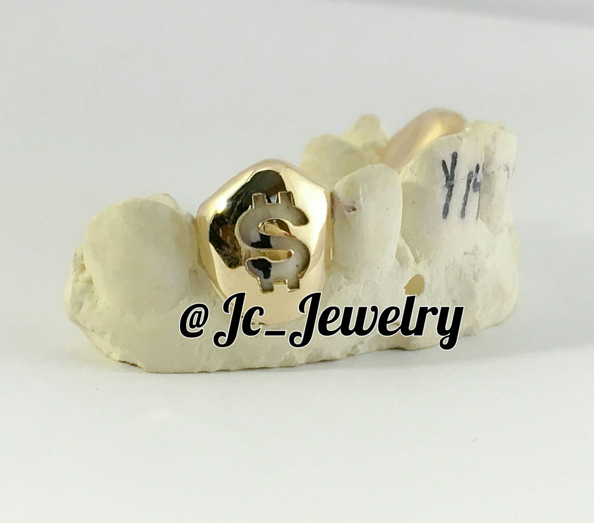 Custom 1/Single Money Sign Gold Tooth – Houston Texas Grillz