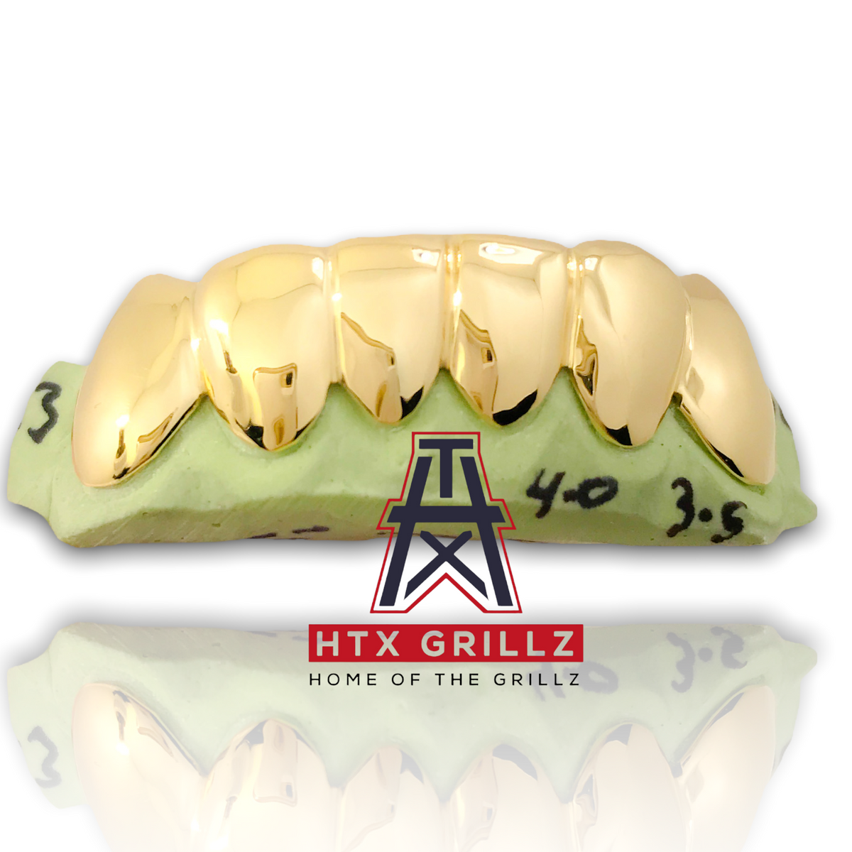 CUSTOM SOLID GOLD Or PLATED YELLOW GOLD GRILLZ Houston Texas Grillz