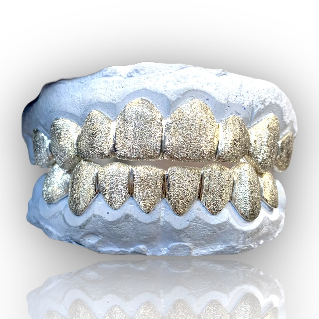 Custom 8 Piece Full Diamond Dust Grillz – Houston Texas Grillz