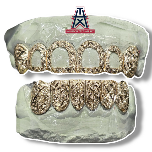 custom Open Face Diamond Dust with Diamond & Spider Cuts 12pc