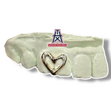 Custom Heart Outline 2pc Grillz