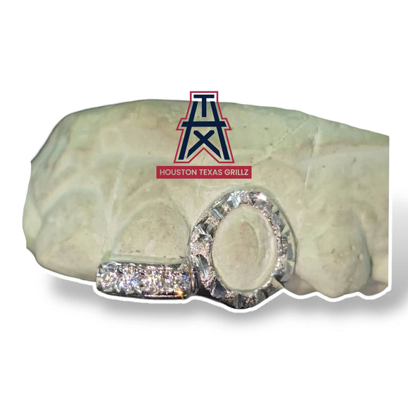custom Diamond Open Face with Diamond Bar 2pc