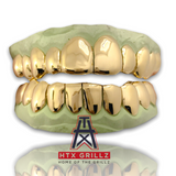 Custom 8 Top & 8 Bottom Solid Style Grillz