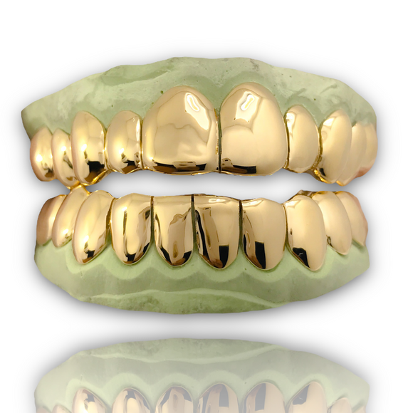 Custom 8 Top & 8 Bottom Solid Style Grillz