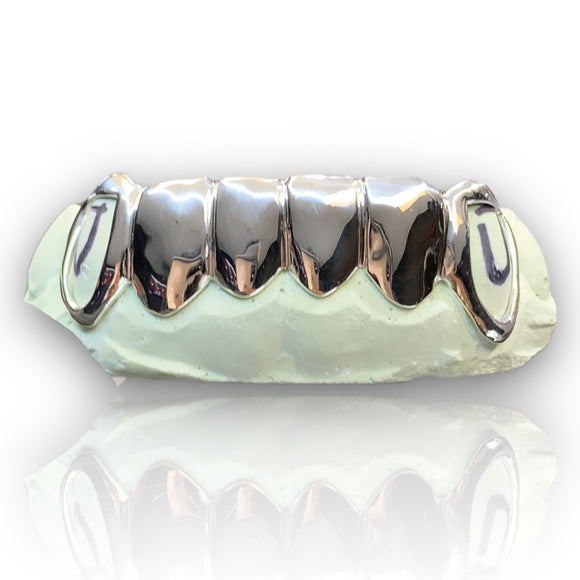 Real Solid 10K White Gold Single Cap Custom One Tooth Grillz